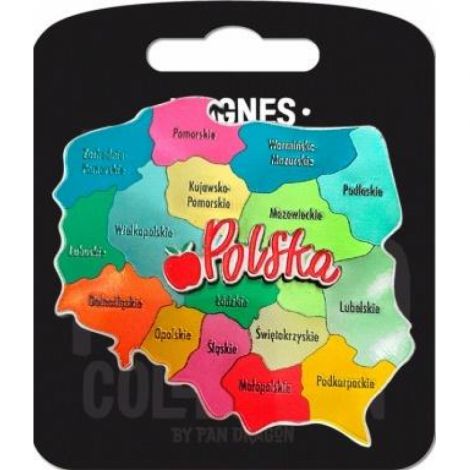 Magnes Pan Dragon Polska Mapa Polski z województwami